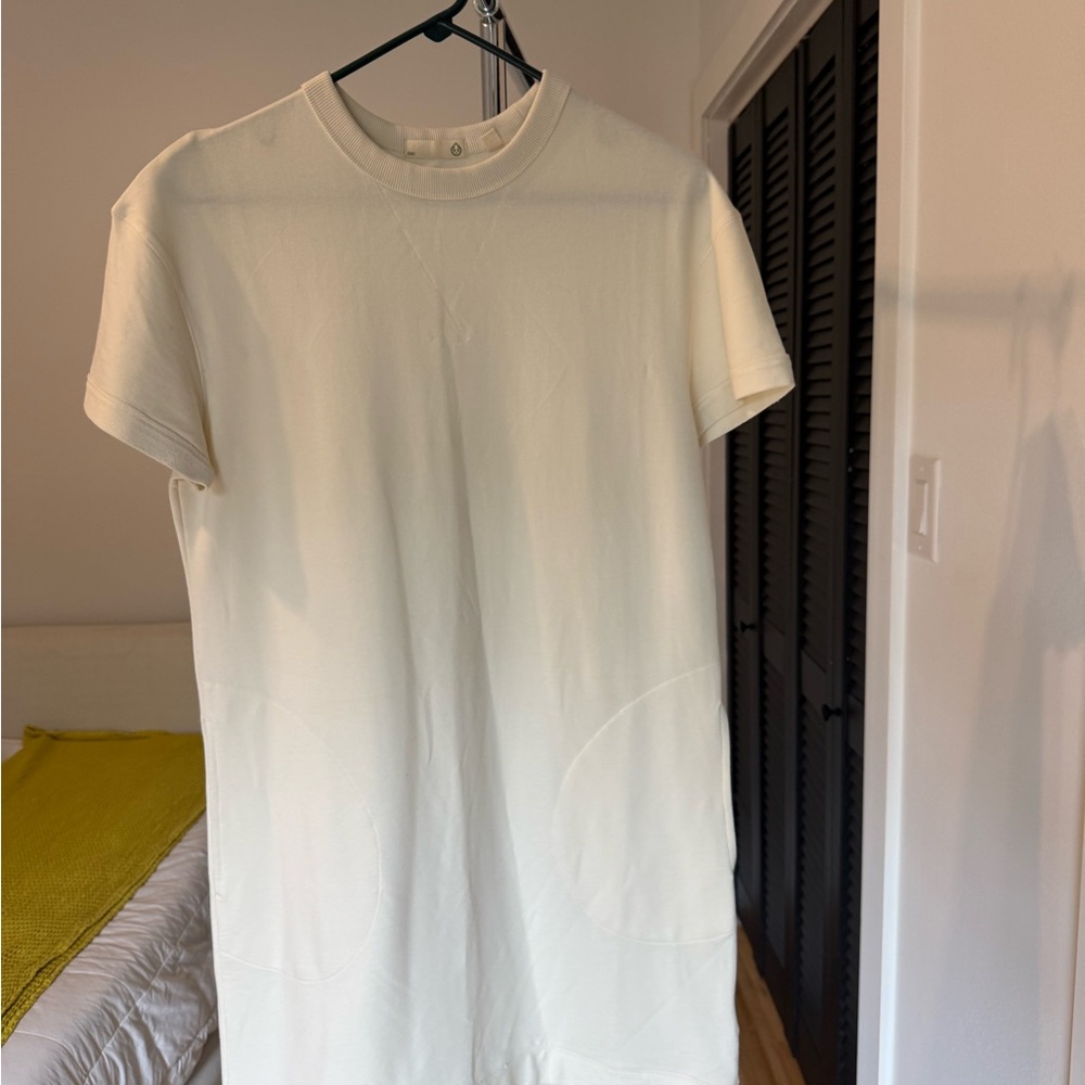 Elegant Cream T Shirt Dress